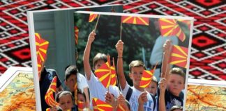 Пред промоција на книгата -“Татковината во детските срца “