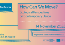 Oнлајн  конференција на 14 ноември-„Како можеме да се придвижиме? Еколошки перспективи во современиот танц“.