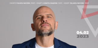 Благој Нацоски на 4. февруари со концерт во Скопје