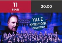 Концерт на Симфонискиот оркестар Јеил на 11 Март во Филхармонија