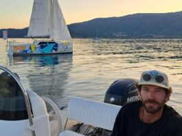 Топ тема за восхит- Стружанецот Ердал Лушо со својата едрилица од вчера на 40 дневен пат преку Атлантикот